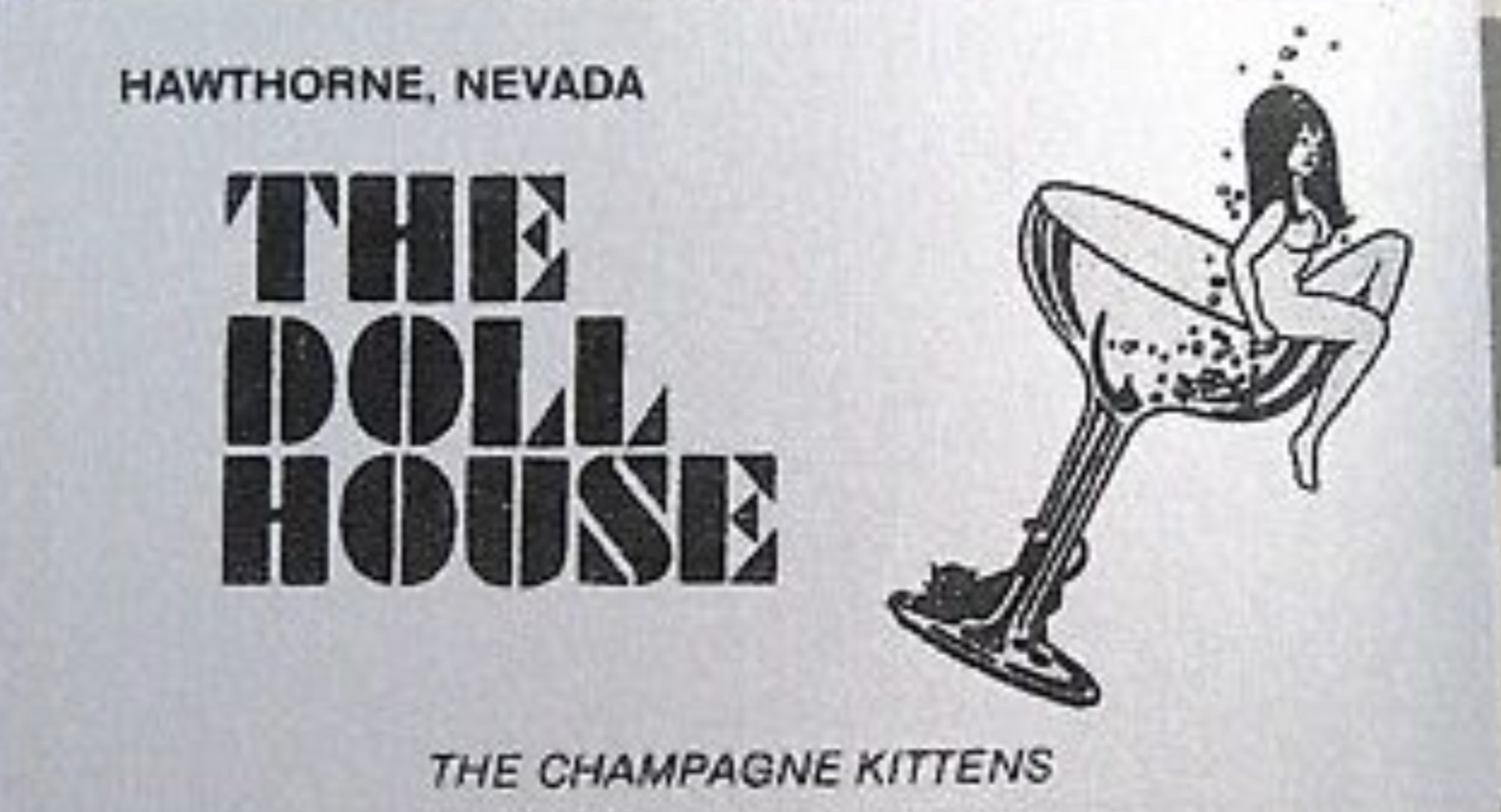 drawing - Hawthorne, Nevada The Doll House The Champagne Kittens